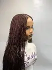 Braided wig,Knotless Box Braids,Frontal braid wig,Braid wig,Boho Braid