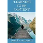 LEARNING TO BE CONTENT