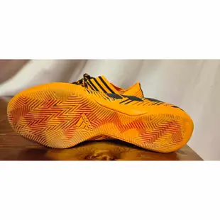 【adidas】男鞋 橘黑色 Nemesis Tango 經典足球鞋 球鞋 us:7.5 24.5cm 二手品 9成新