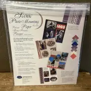 New Creative Memories Scenic Photo Mounting Paper Pack Die Cut Geometric Shapes