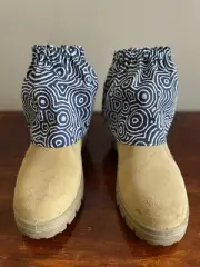 Indigenous Blue & White Sock Savers - by Little Merino