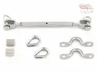 316 STAINLESS STEEL BALUSTRADE KIT JAW/JAW TURNBUCKLE THIMBLE SWAGE SADDLE SR
