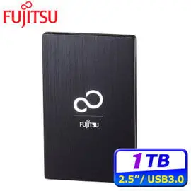 Fujitsu Ultra Slim 1TB USB3.0 2.5吋髮絲行動硬碟-尊貴黑 hlmhd0042a-01