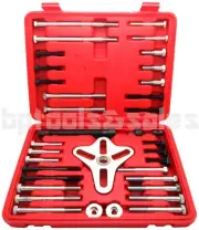 46pc HARMONIC BALANCER PULLER GEAR STEERING WHEEL PULLEY STEEL YOKE CRANK WASHER