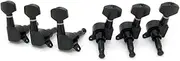 Mikinona Electric Guitar Tuning Pegs Set 6r Right Black Machine Heads Tuning Keys for Strings