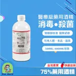 現貨 酒精 75%酒精 藥用酒精 醫強 唐鑫  醫療酒精 清潔用酒精 克司博 派頓 500ML 4公升 乙類成藥