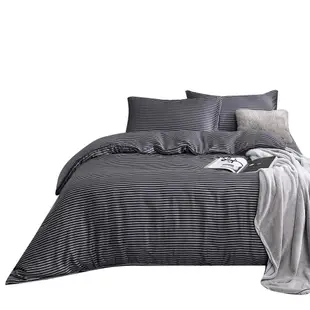 【岱思夢】西舍-黑 100%純天絲床包枕套組 兩用被床包組 單人 雙人 加大 特大 TENCEL 床單 床組[現貨]