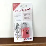 Belle Hop TSA Recognized Pink 3-Digit Combination Lock, 2006, NEW