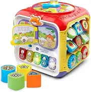 VTech Sort and Discover Activity Cube (Frustration Free Packaging), Great Gift for Kids, Toddlers, Toy for Boys and Girls, Ages 1, 2, 3