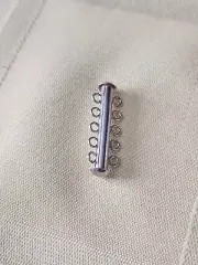 Magnetic Five-Strand Slide Lock Clasp, Sterling Silver - Price reduced