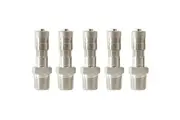 Weld Racing Valve Stem & Cap Suit All Weld Front 1-Piece Lug Mount Drag Rims, 1/8-27 NPSC Thread (5-Pack)