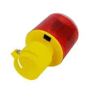 Waterproof LED Solar Warning Light Flash Traffic Security Caution Signal Lamp
