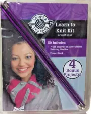 Loops & Threads Learn To Knit Kit Book