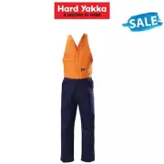 SALE Hard Yakka Hi-Vis Drill Action Back Work Overall Phone Utility Y01526