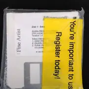 Microsoft Fine Artist Mac 1.0 5 3.5" Disks Floppy Vtg