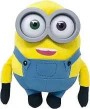 [Play by Play] Minions Rise of Gru Minions Plush Toy Premium Cuddly Toy New Selection Bob, Otto, Kevin, Stuart, Dave with PVC Eyes Original Licence (Bob 24 cm)