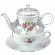 Arita-yaki Celand Glass Teapot One Clematis TFO-003 From Japan