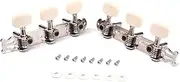 Parliky 2pcs Guitar Tuner Keys Acoustic Guitar Machine Head Tuning Pegs 35mm Distance Left Right Easy Adjustment