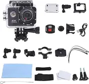 Xunweiad Ultra HD 4K Action Camera Underwater Helmet Waterproof 2.0-Inch Screen WiFi Remote Control Sports Video Camera
