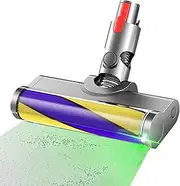 Upgraded Brush Head Replacement for Dyson V10 Digital Slim V12 Detect Slim Vacuum Cleaner Head Parts Hardwood Floor with Green Dust Light