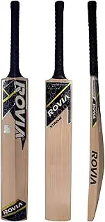 ROVIA Xtreme Cricket Bat - RSAC 1003 - Grade 3 English Willow Cricket Bat - Professional Bat with Cover, Oiling & Knocking - 1160–1220g - 86cm Length - Ideal for Professional
