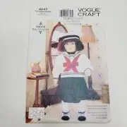 Vogue 8647 18" Doll with clothes and Full Color Transfer sew pattern Linda Carr