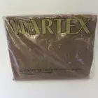 VTG Martex No-Iron Percale Solid Brown Twin Fitted Sheet - NOS 50/50