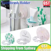 Toothbrush Holder Shaver Storage Rack Strong Suction Bathroom Organizer Wall AUS