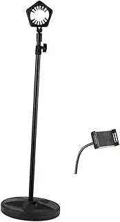 Hands Free Dryer Stand with Adjustable Rack for Pet Grooming And Home Use, with phone stand