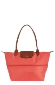 Longchamp Le Pliage Large Nylon Expandable Tote ~NEW~ POMEGRANATE