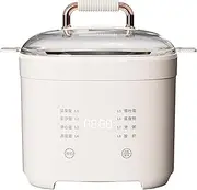 Electric Egg Boiler, 8-Function Egg Cooker for Hard Boiled Eggs, 200W Egg Boiler with Timer, Egg X 6, 24H Reservation, Egg Cooker for Hard Boiled Eggs, Soft Boiled, Egg Custard