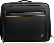 EXACOMPTA - Ref 18334E - 1 Exatrolley Slim Exactive - Business case with Wheels for PCs up to 15.6" - Retractable Telescopic Handle in Zipped Compartment - Dimensions: 45 x 25.5 x 39.5 cm