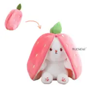 20cm Cute Stuffed Rabbit Plush Toy Soft Toys Cushion Bunny Pillow Doll Strawberr
