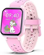 ZONEY Kids Smart Watch for Girls Boys, Kids Fitness Tracker with Pedometer Heart Rate Sleep Monitor Alarm Clock Calorie Step Counter,Waterproof Activity Tracker for Ages 3-14 Birthday Present(Pink)