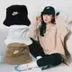 NIKE NSW BUCKET HAT 水洗黑 淺白灰 咖啡色 字勾 刺繡 仿舊 漁夫帽 遮陽帽【DC3967-010】