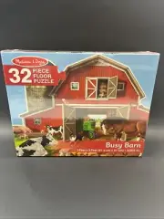 Melissa & Doug Busy Barn 32 Pc Floor Puzzle NIB Ages 3+