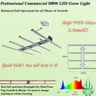 HARVEMAX Hydroponics XLED Grow Light 500W Full Spectrum Heavy Yield Truth Power