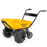 BAUMR-AG 40V Battery Powered Wheelbarrow Motorised Electric, 100L Bucket Volume, 4 Wheel, 260kg Capacity