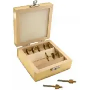 10 HSS Mini Router Bits Rotary Drill Tools & Box
