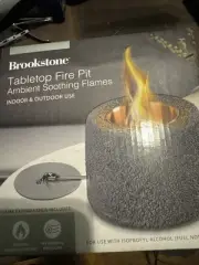 brookstone tabletop fire pit New Sealed