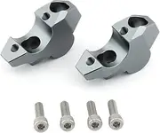 Motorcycle Handlebar Riser Clamp CNC Handle Bar Lift Extend Adapter Mount Handlebar Riser Clamp for ho&nd&a ADV 350 2022-2024(Rise up 29mm- Gray)
