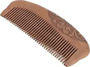 Wood Comb, Fine Tooth Anti Static Sandalwood Comb Easy Detangling Scalp Massage Wooden Hair Comb Comfortable Sandalwood Hair Comb for All Hair Styles Women Men, Prevent Hair Split