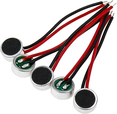 MIC Electret Condenser Stereo Microphone 6mm Dia 3.5mm Red, Silver, Black
