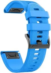[VEVEL] For Fenix 5X Band 26mm Width Soft Silicone Watch Strap for Fenix 6X/Fenix 7X/Fenix 5X Plus/Fenix 6X Pro/Fenix 3/Fenix 3 HR/Tactix/Descent MK1/D2 Delta PX/D2 WatchBand