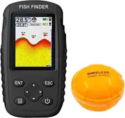 Kcolly Portable Rechargeable Handheld Fish Finder Wireless Sonar Sensor Depth Locator