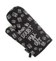 When In Doubt Pull It Out Funny Oven Mitt New With Tags Humorous Adult Kitchen
