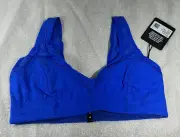 Savage Fenty Sports Bra Blue Peak Performance Low Impact Womens Size Small