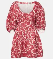 [Faithfull] Faithfull Raynara floral linen minidress AU 6 multicoloured