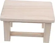 NOLITOY Solid Wooden Small Stool Lightweight Shoe Stool for Entryway Compact Footrest Stand Versatile Multi Functional Design Aesthetic Home Decor