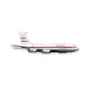 333623 QANTAS AUSTRALIA BOEING 707 JET PLANE LAPEL PIN BADGE AVIATION HISTORY